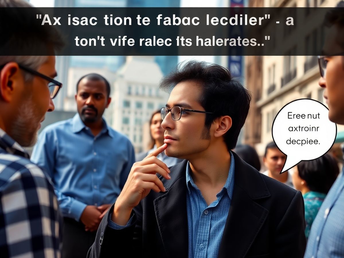 Cetățeni discutând despre politică fiscală într-un oraș.