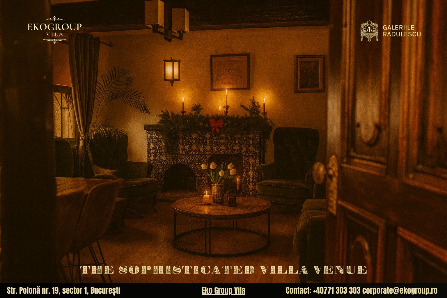 Destinații de Crăciun în București: O călătorie elegantă în timp, la Crăciunul anilor ’30 la Eko Group Vila